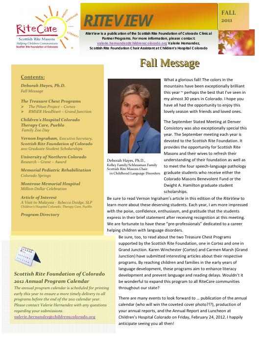 Fall 2011 RiteView cover