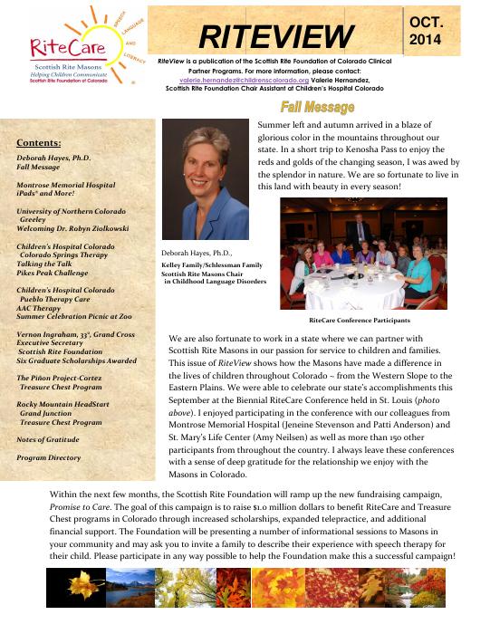 Fall 2014 RiteView cover